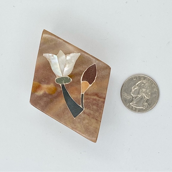 Small Inlaid Trinket Box - Picture 1 of 7